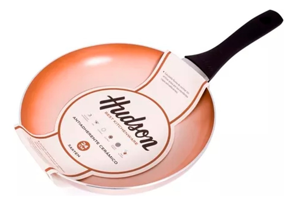 Juego De Baterias Hudson X 5piezas Antiadherente Cobre