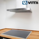 Campana Vitta Slim 3vel 60cm Sin Salida - Acero Inoxidable Plateado