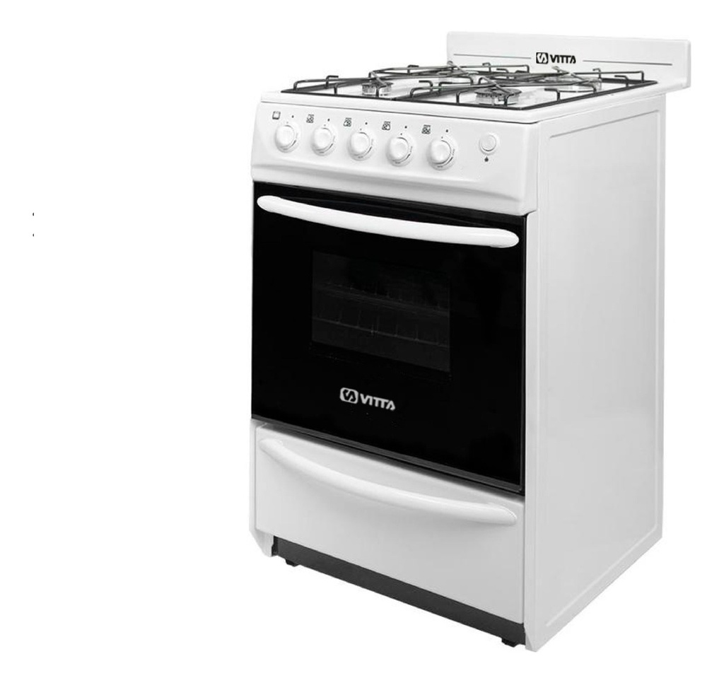 Cocina Vitta Bella Attuale 4 Hornallas - Multigas 52 Cm Plateado
