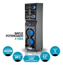Parlante Portátil Bluetooth Sbl-6500bt Crown Mustang 8500w Color Negro