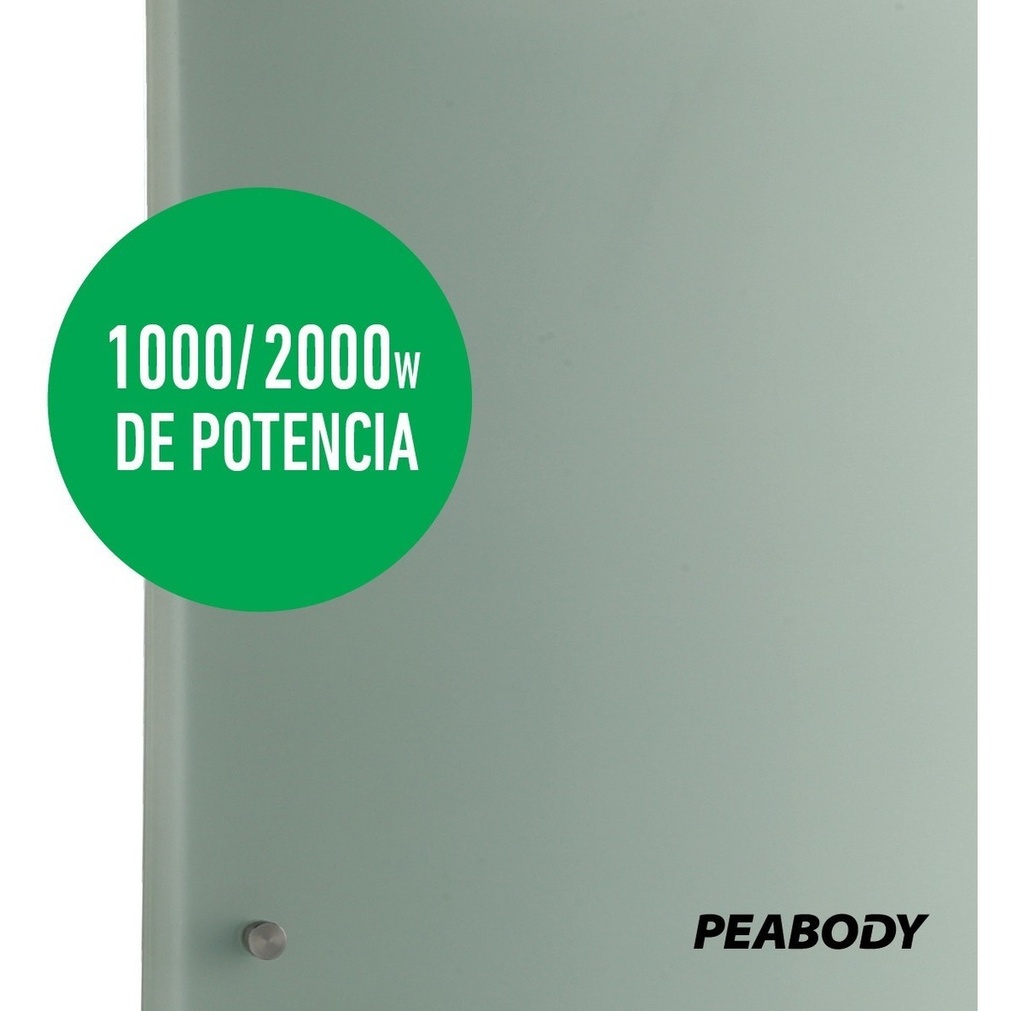Panel Calefactor Eléctrico Peabody Pe-vqm20 Blanco 220v P1
