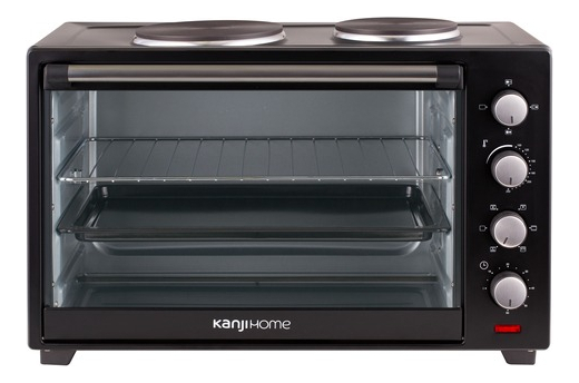 Horno De Mesa Eléctrico Kanji 60l Negro 220v Kjh-he60008rac
