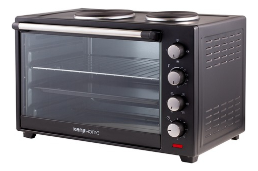 Horno De Mesa Eléctrico Kanji 60l Negro 220v Kjh-he60008rac