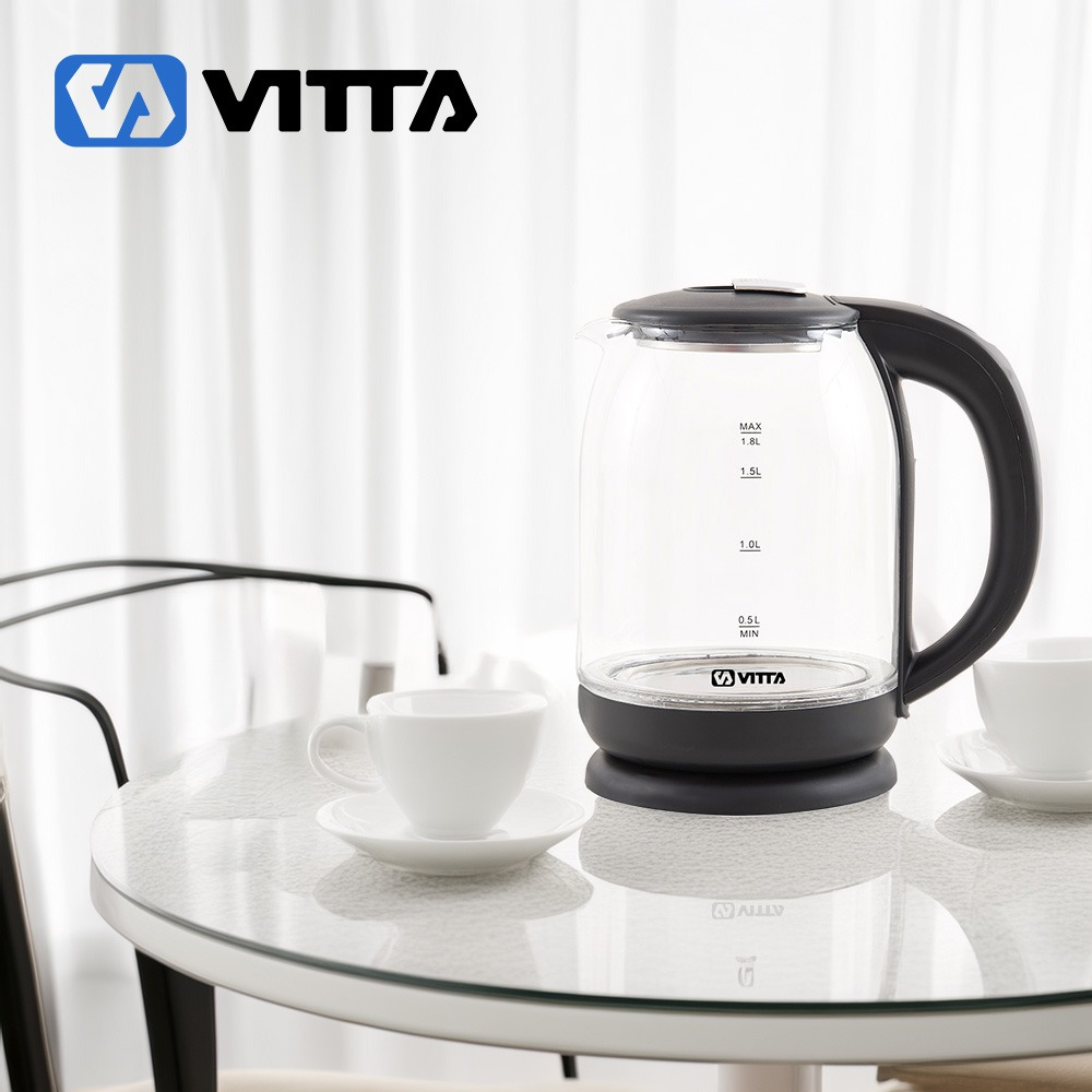 Pava Electrica Vitta Hervidora Vidrio 1,8l 1500w Corte Auto.