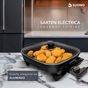 Sartén Olla Eléctrica Antiadherente Suono 1350w Tapa Vidrio