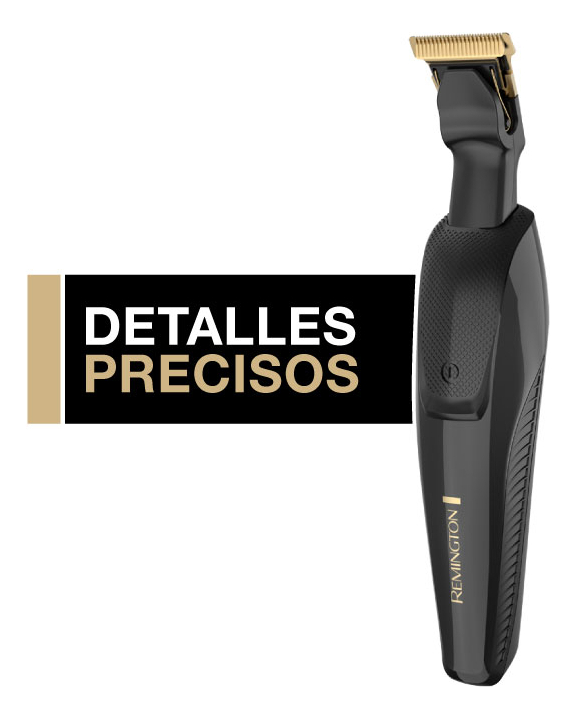 Recortadora De Barba Remington T-series Color Negro Y Dorado