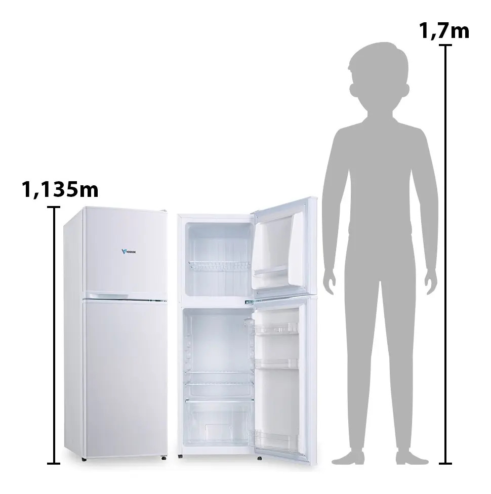 Heladera Con Freezer Telefunken Gris - 125l