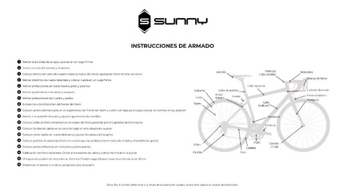 Mountain Bike Sunny Mts 290 Ml 21v Frenos De Disco Mecánico