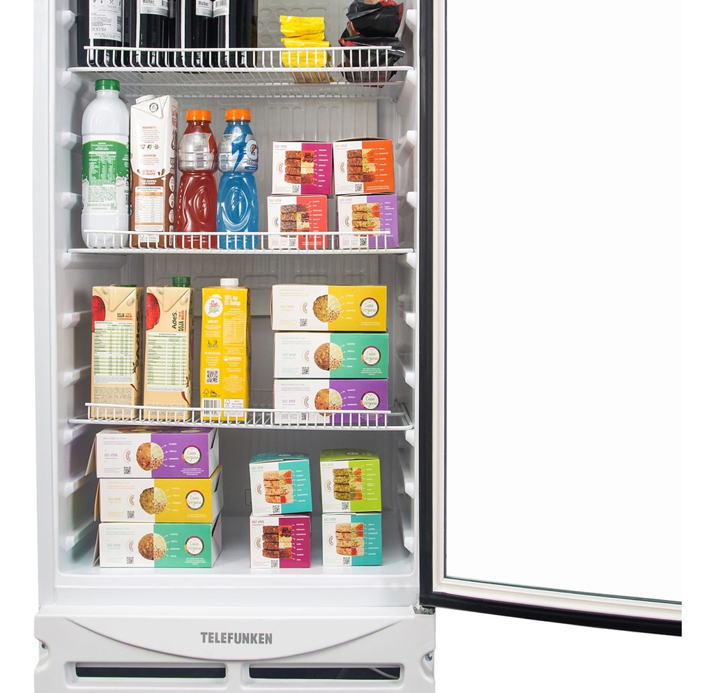 Heladera Exhibidora Telefunken 450l Vidrio Doble Tk-450