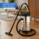Aspiradora Sopladora Konan 15l 1200w Liquido Polvo Hepa Plateado