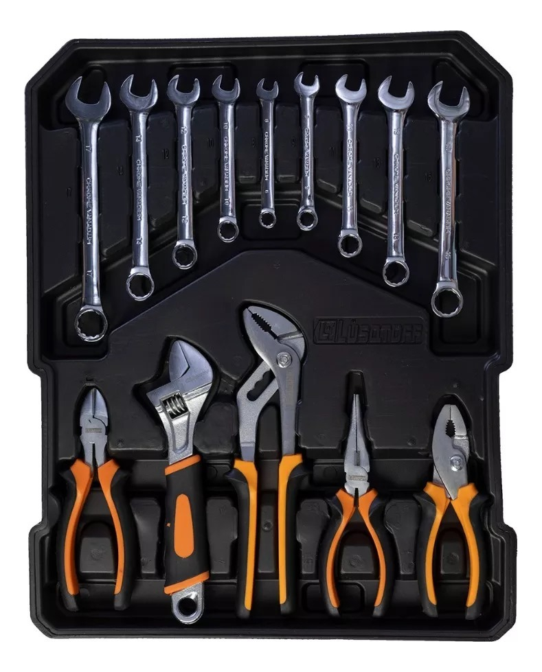 Kit Herramientas Taladro Set Lusqtoff 107 Piezas Juego