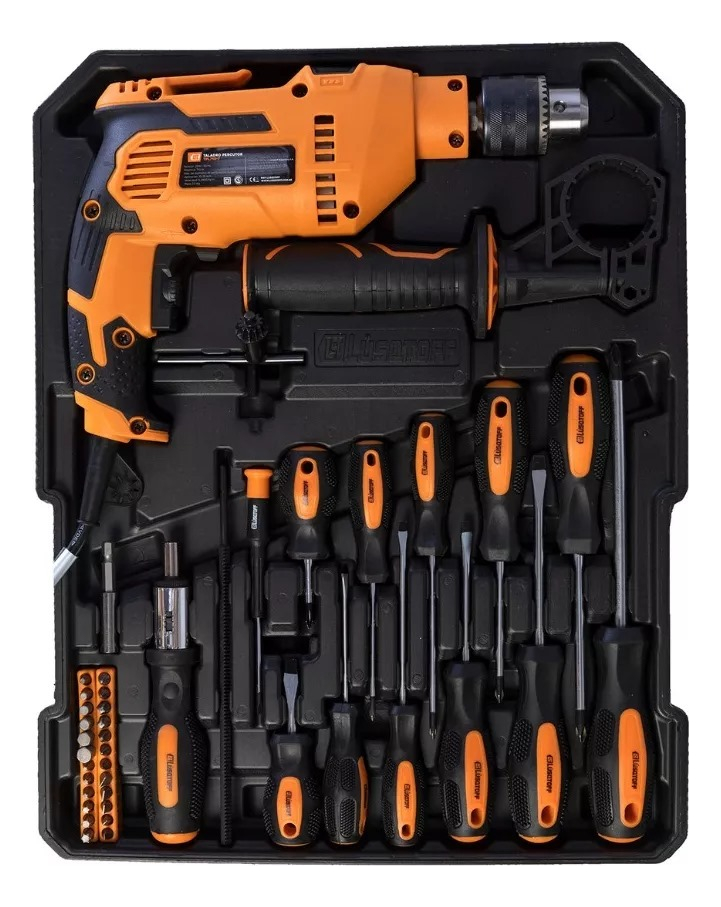 Kit Herramientas Taladro Set Lusqtoff 107 Piezas Juego