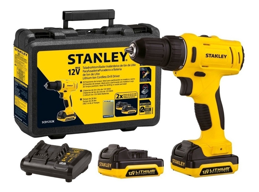 Taladro Percutor Atornillador Inalámbrico De 10mm Stanley Sc