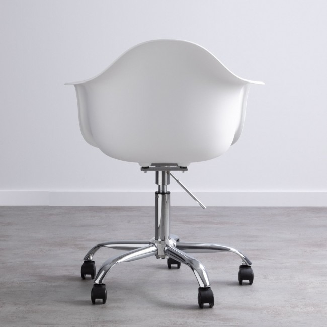 Sillon Silla Oficina Garden Life Eames Giratorio Con Ruedas.