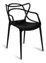 Silla De Comedor Allegra Allegra, Estructura Color Negro, 1 