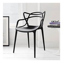 Silla De Comedor Allegra Allegra, Estructura Color Negro, 1 