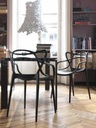 Silla De Comedor Allegra Allegra, Estructura Color Negro, 1 