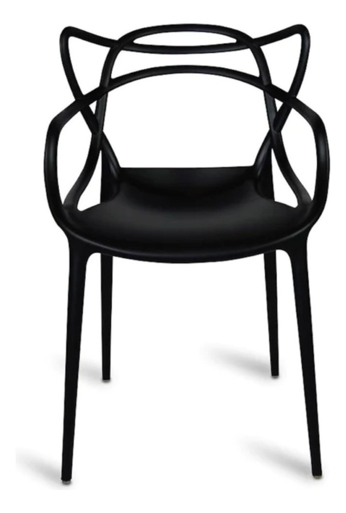 Silla De Comedor Allegra Allegra, Estructura Color Negro, 1 