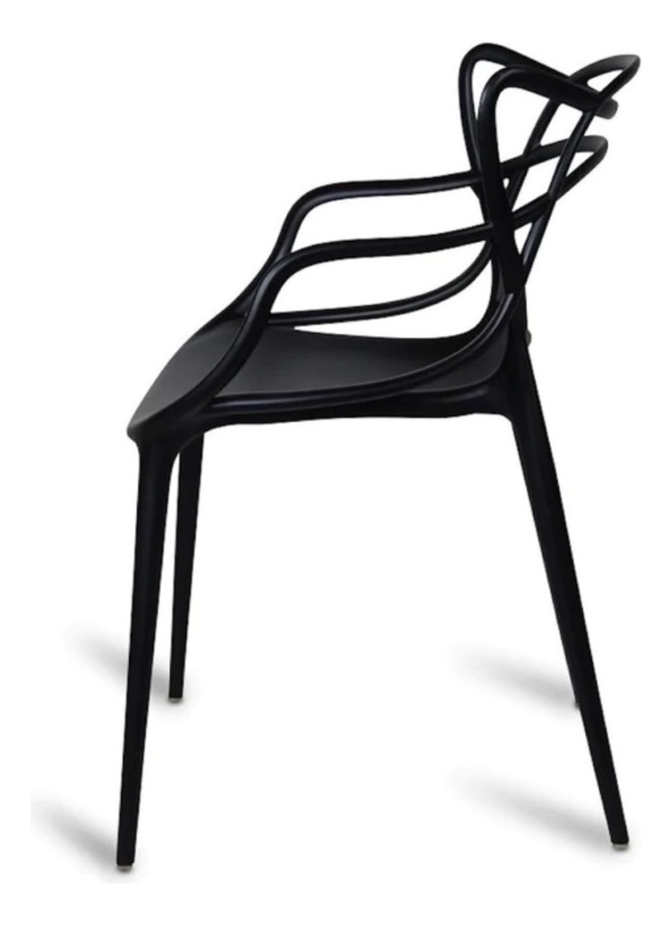 Silla De Comedor Allegra Allegra, Estructura Color Negro, 1 
