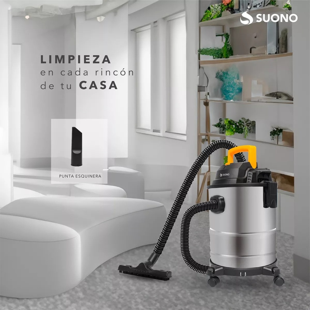 Aspiradora De Tacho Suono Hogar Polvo Sopladora 15l