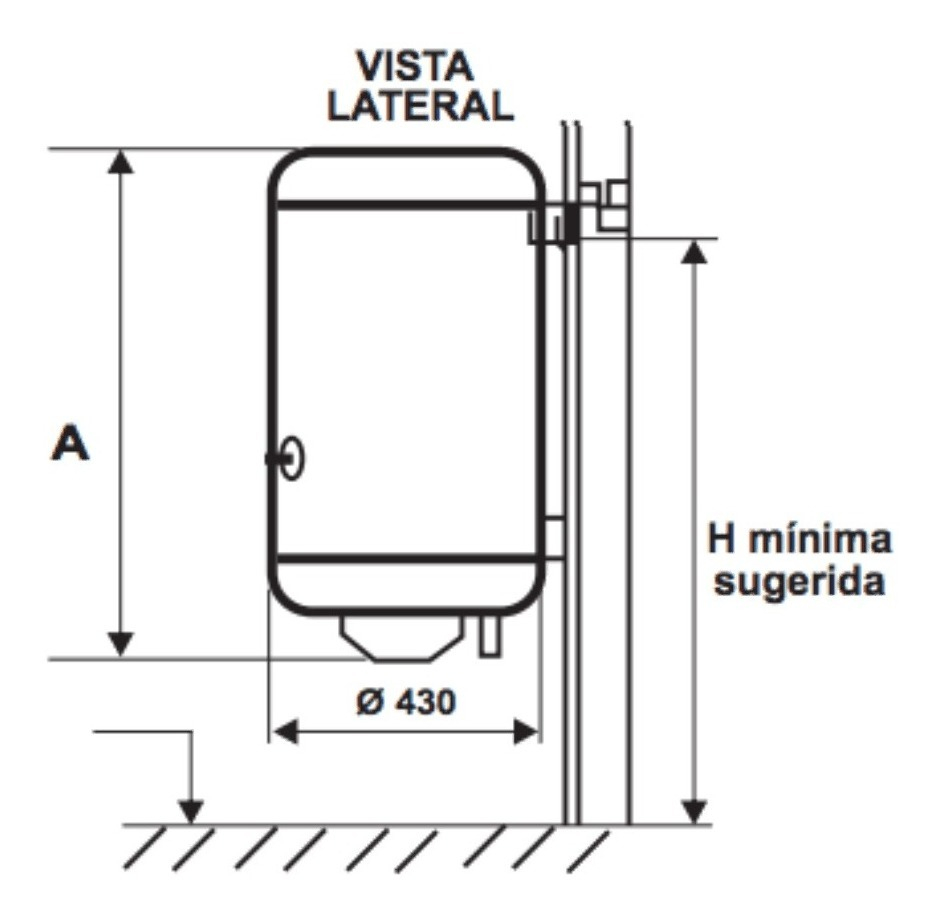 Termotanque Electrico De Conexion Inferior Ecotermo De 106l
