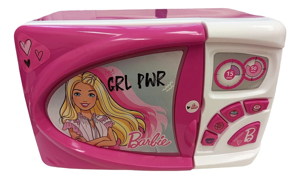 Microondas Glam Juguete Barbie C/sonido. 640 Color Rosa