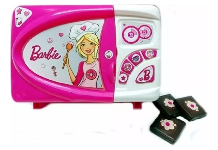 Microondas Glam Juguete Barbie C/sonido. 640 Color Rosa
