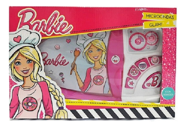 Microondas Glam Juguete Barbie C/sonido. 640 Color Rosa
