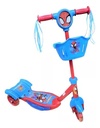 Monopatin Hombre Araña 3 Ruedas Con Luces Musica Y Canasto C