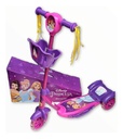Monopatin Canasto Disney Princesas Sebigus Nena Rosa Con Luz