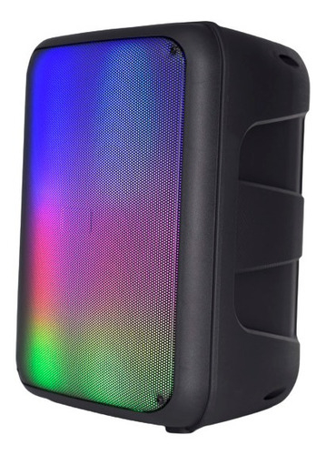 Parlante Kanji Harrison Indie Kj-indie Luces Led Color Negro