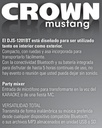 Parlante Bafle Potenciado Crown Mustang Bluetooth Djs-1201bt