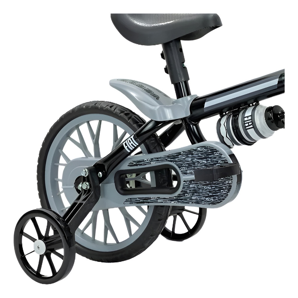 Bicicleta Rodado 12 Ruedas Goma Fiat 500 Con Cantimplora