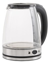 Pava Eléctrica Kanji Corte Mate Vidrio Aluminio 2l 1500w