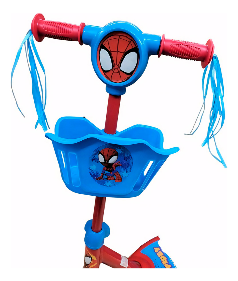 Monopatin Para Niños Infantil Con Canasto Luces Musica Color