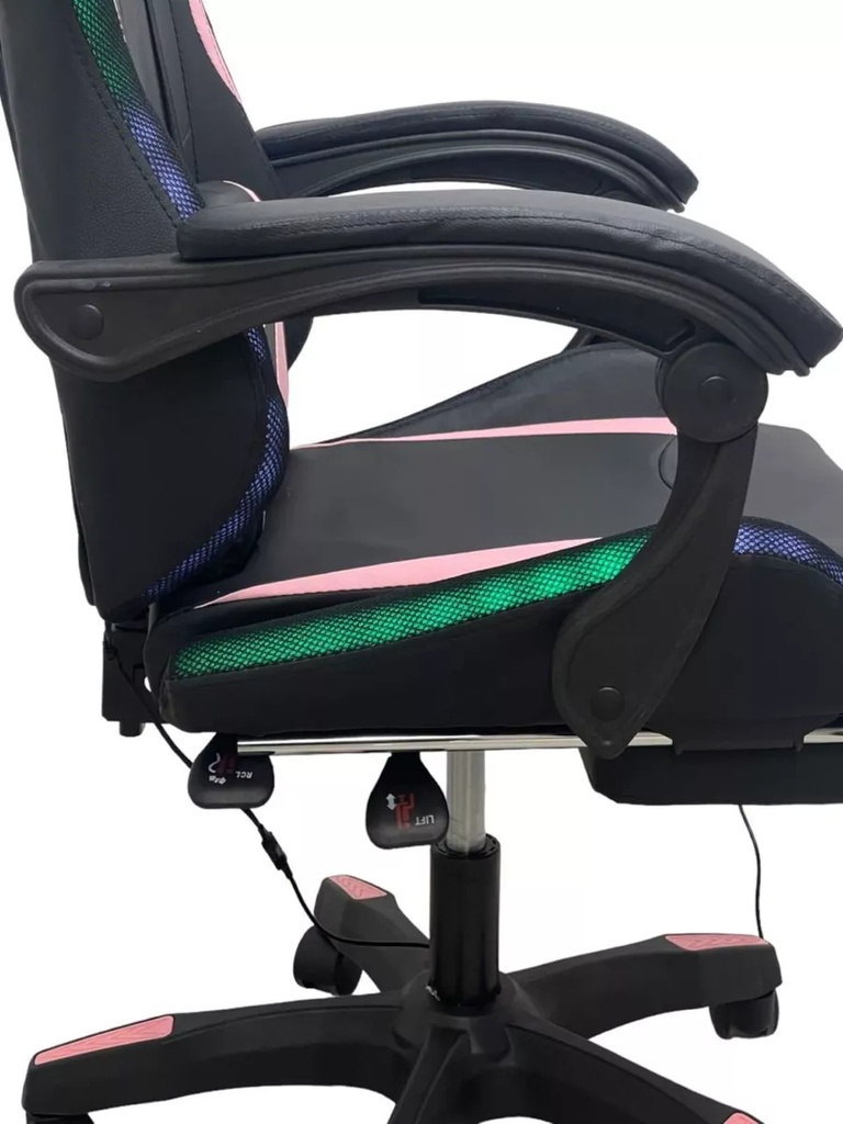 Silla Gamer Sillon Star Vision Con Luz Apoyapiés Reclinable