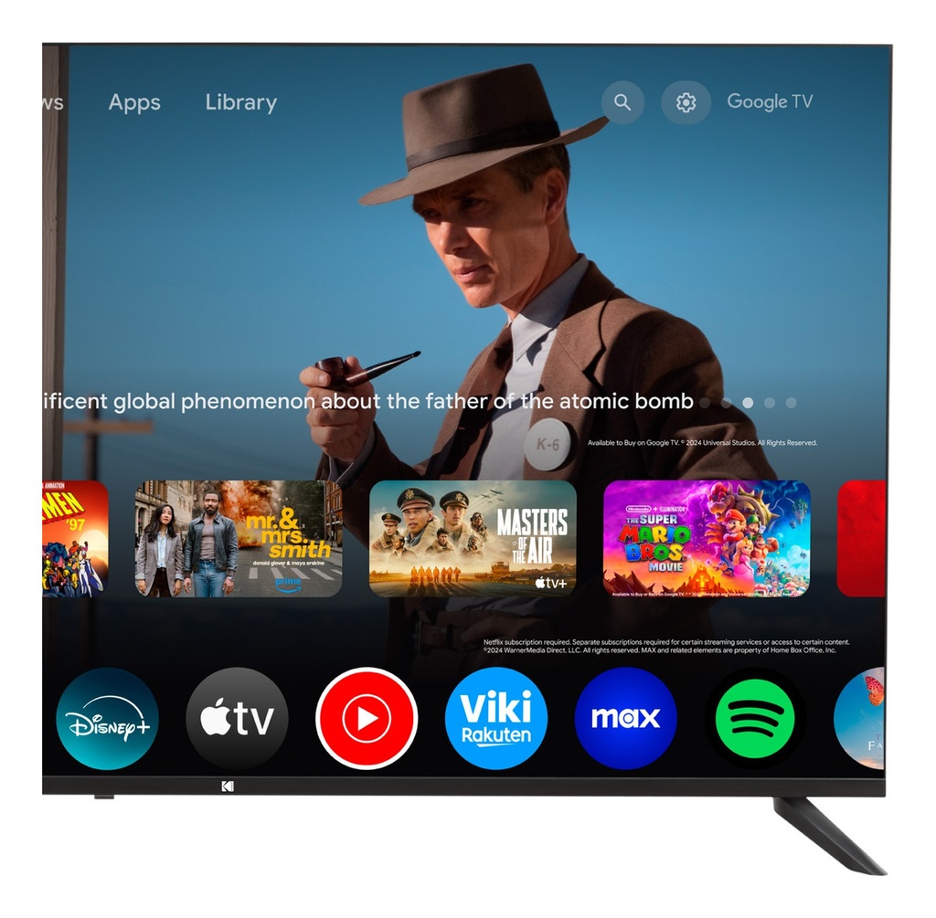 Smart Tv Kodak 50 Pulgadas Qled 4k Uhd Google Tv Kd-50st005