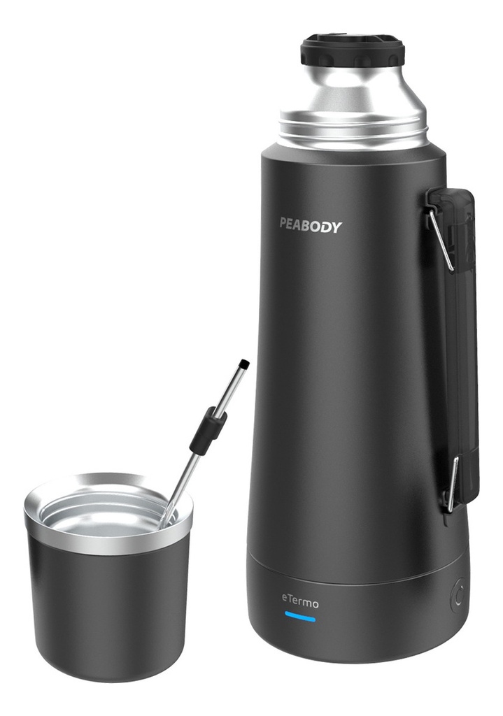 Termo Electrico Pe-eta1001n 1l Peabody Color Negro
