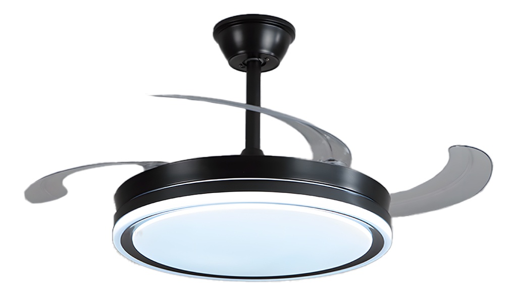 Ventilador Vitta De Techo Retractil C/luz Calida Y Fria 6vel