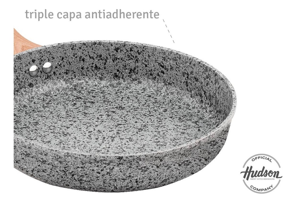 Juego Ollas Hudson Cerámica Antiadherente Aluminio Forjado