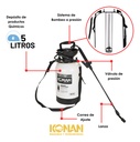 Pulverizador Fumigador Bomba Mosquitos Dengue 5 Lts. Konan I