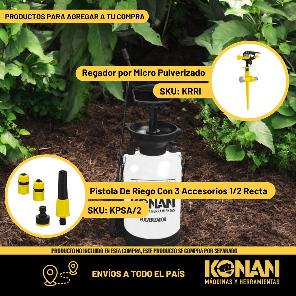 Pulverizador Fumigador Bomba Mosquitos Dengue 5 Lts. Konan I