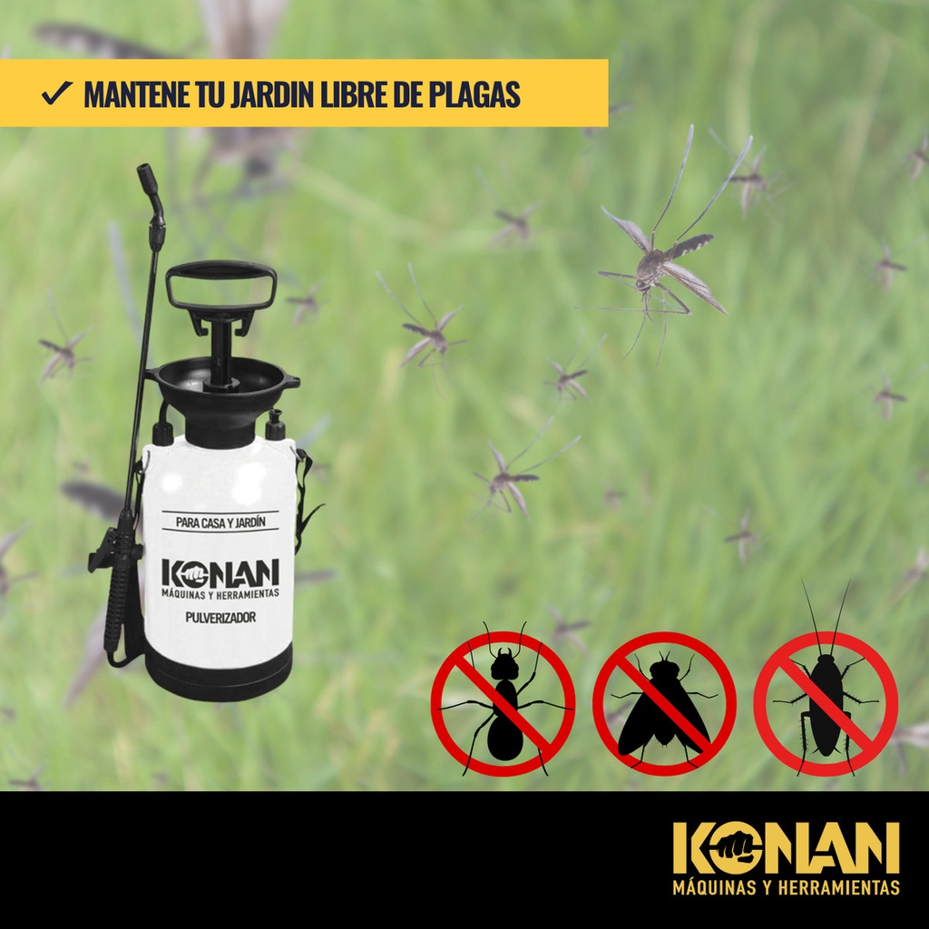 Pulverizador Fumigador Bomba Mosquitos Dengue 5 Lts. Konan I