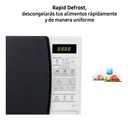 Microondas Samsung 20lts Blanco Me731k-kd Interior Ceramico