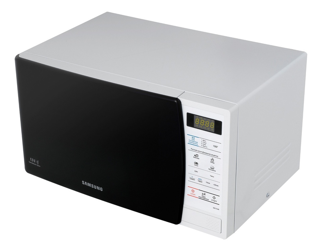 Microondas Samsung 20lts Blanco Me731k-kd Interior Ceramico