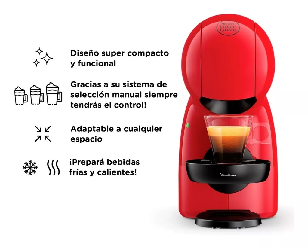 Nescafé Moulinex Cafetera Dolce Gusto Piccolo Xs Pv1a0158