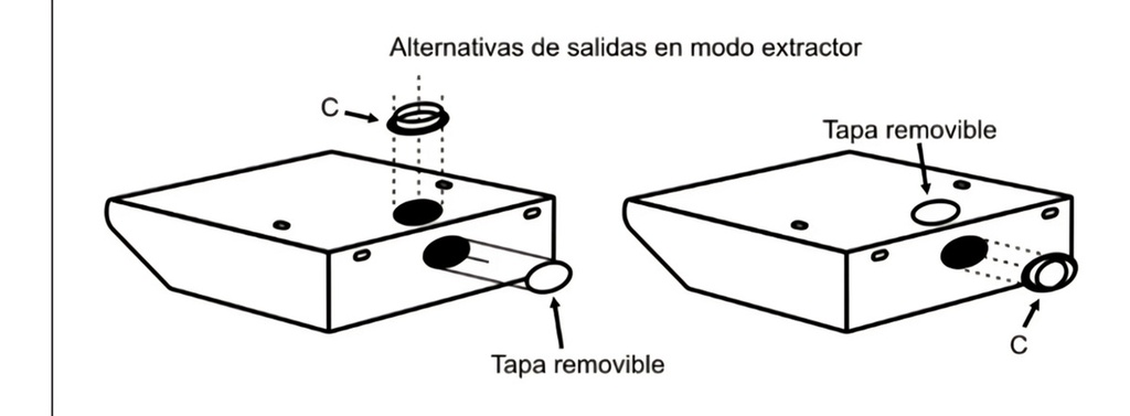 Extractor Purificador De Cocina Axel Ax-800 Platil