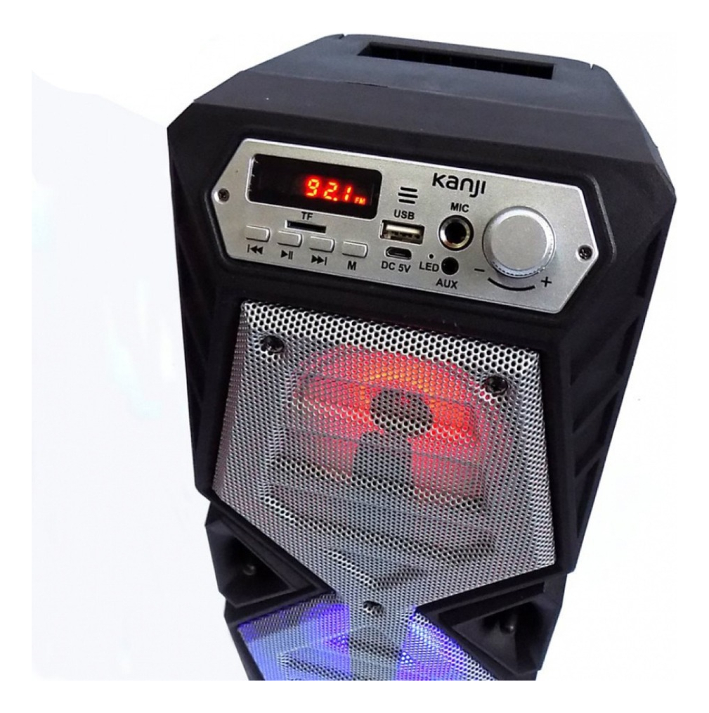 Parlante Portatil Bluetooth Kanji Dance Led Radio Fm Usb Aux