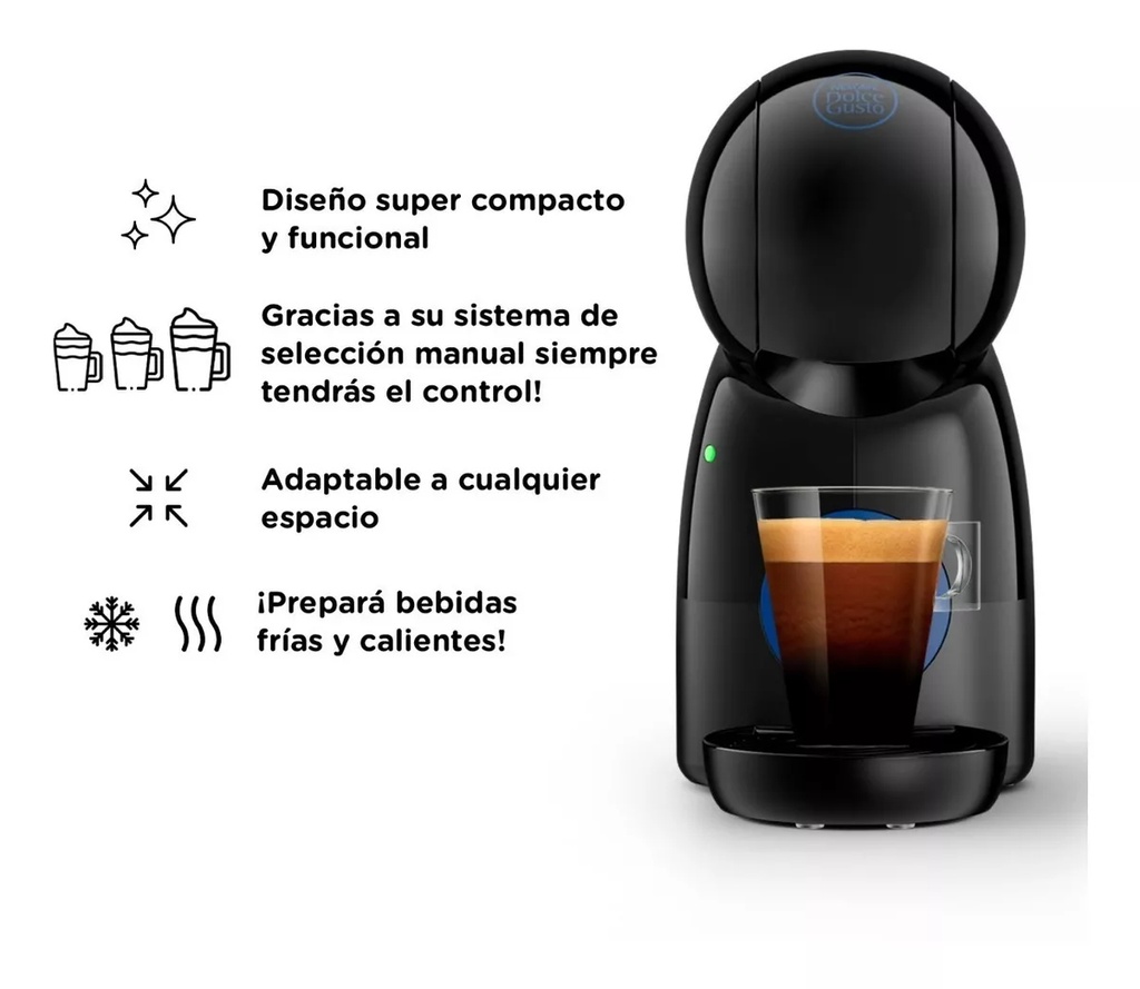 Cafetera Multibebida Dolce Gusto Piccolo Xs Black Negra 220v
