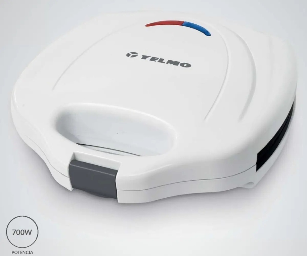 Sandwichera Yelmo - Sw1800 Para 4 Porciones 700 Watts Blanco